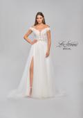 Picture of: Wedding Gown with Ornate Lace Off the Shoulder Bodice in III, Style: B1050, Detail Picture 6
