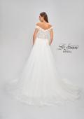 Picture of: Wedding Gown with Ornate Lace Off the Shoulder Bodice in III, Style: B1050, Detail Picture 7