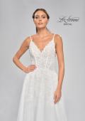 Picture of: A-Line Wedding Dress with Slit and Illusion Bodice in IIII, Style: B1011, Detail Picture 8