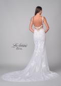 Picture of: Trumpet Gown with Plunge Neck and Detailed Lace Train in IIII, Style: B1199, Detail Picture 8