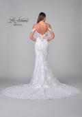 Picture of: Lace Trumpet Wedding Dress with Off the Shoulder Straps in IIII, Style: B1240, Detail Picture 8