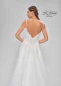 Picture of: A-Line Wedding Dress with Slit and Illusion Bodice in IIII, Style: B1011, Detail Picture 9