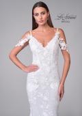 Picture of: Lace Trumpet Wedding Dress with Off the Shoulder Straps in IIII, Style: B1240, Detail Picture 9