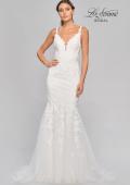 Picture of: Illusion Lace Back Wedding Gown with Trumpet Skirt in IIII, Style: B1034, Detail Picture 13