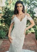 Picture of: Lace Trumpet Wedding Dress with Off the Shoulder Straps in IIII, Style: B1240, Detail Picture 1