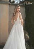 Picture of: A-Line Wedding Dress with Slit and Illusion Bodice in IIII, Style: B1011, Detail Picture 2