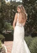 Picture of: Illusion Lace Back Wedding Gown with Trumpet Skirt in IIII, Style: B1034, Detail Picture 2