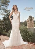 Picture of: Illusion Lace Back Wedding Gown with Trumpet Skirt in IIII, Style: B1034, Detail Picture 3