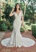 Picture of: Lace Trumpet Wedding Dress with Off the Shoulder Straps in IIII, Style: B1240, Detail Picture 3