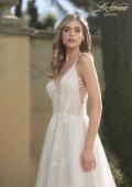 Picture of: A-Line Wedding Dress with Slit and Illusion Bodice in IIII, Style: B1011, Detail Picture 4