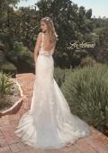 Picture of: Illusion Lace Back Wedding Gown with Trumpet Skirt in IIII, Style: B1034, Detail Picture 4