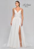 Picture of: A-Line Wedding Dress with Slit and Illusion Bodice in IIII, Style: B1011, Detail Picture 5