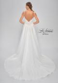 Picture of: A-Line Wedding Dress with Slit and Illusion Bodice in IIII, Style: B1011, Detail Picture 6