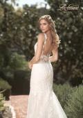 Picture of: Illusion Lace Back Wedding Gown with Trumpet Skirt in IIII, Style: B1034, Detail Picture 6