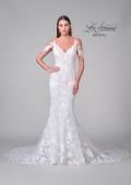 Picture of: Lace Trumpet Wedding Dress with Off the Shoulder Straps in IIII, Style: B1240, Detail Picture 6