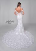 Picture of: Lace Trumpet Wedding Dress with Off the Shoulder Straps in IIII, Style: B1240, Detail Picture 7