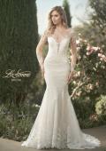 Picture of: Trumpet Gown with Elegant Lace and Scallop Detailing in IIIII, Style: B1163, Main Picture