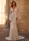 Picture of: Timeless Bridal Dress with Long Sleeves and Delicate Beading in IIIII, Style: B1389, Main Picture