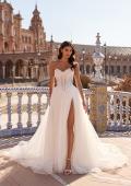 Picture of: Stunning Strapless Lace Corset Wedding Dress with Tulle Skirt in IIIII, Style: B1468, Main Picture