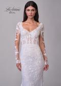 Picture of: Long Sleeve Wedding Dress with Beautiful Lace and Boning Detail in IIIII, Style: B1290, Detail Picture 8