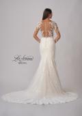 Picture of: Trumpet Gown with Elegant Lace and Scallop Detailing in IIIII, Style: B1163, Detail Picture 9