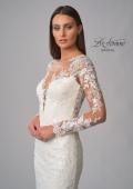 Picture of: Trumpet Gown with Elegant Lace and Scallop Detailing in IIIII, Style: B1163, Detail Picture 10