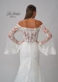 Picture of: Bell Sleeve Lace Wedding Dress with Off Shoulder Top in IIIII, Style: B1203, Detail Picture 10