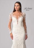 Picture of: Trumpet Gown with Elegant Lace and Scallop Detailing in IIIII, Style: B1163, Detail Picture 12