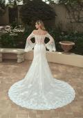 Picture of: Bell Sleeve Lace Wedding Dress with Off Shoulder Top in IIIII, Style: B1203, Back Picture