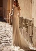 Picture of: Timeless Bridal Dress with Long Sleeves and Delicate Beading in IIIII, Style: B1389, Back Picture