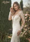 Picture of: Trumpet Gown with Elegant Lace and Scallop Detailing in IIIII, Style: B1163, Detail Picture 1