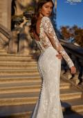 Picture of: Long Sleeve Wedding Dress with Beautiful Lace and Boning Detail in IIIII, Style: B1290, Detail Picture 1