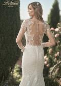Picture of: Trumpet Gown with Elegant Lace and Scallop Detailing in IIIII, Style: B1163, Detail Picture 2