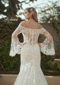 Picture of: Bell Sleeve Lace Wedding Dress with Off Shoulder Top in IIIII, Style: B1203, Detail Picture 2