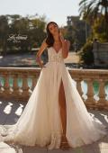 Picture of: Stunning Lace and Tulle Wedding Dress with Soft Ruched Bodice and Illusion Details in IIIII, Style: B1345, Detail Picture 2