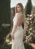 Picture of: Trumpet Gown with Elegant Lace and Scallop Detailing in IIIII, Style: B1163, Detail Picture 6