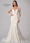 Picture of: Trumpet Gown with Elegant Lace and Scallop Detailing in IIIII, Style: B1163, Detail Picture 7