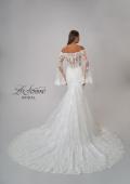Picture of: Bell Sleeve Lace Wedding Dress with Off Shoulder Top in IIIII, Style: B1203, Detail Picture 7