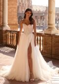 Picture of: Strapless Ruched Corset Tulle Ball Gown Wedding Dress in IIIIII, Style: B1437, Main Picture