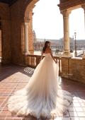 Picture of: Strapless Ruched Corset Tulle Ball Gown Wedding Dress in IIIIII, Style: B1437, Detail Picture 8