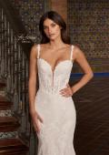Picture of: Lace Mermaid Wedding Dress with Plunging Neckline in IIIINI, Style: B1473, Detail Picture 2
