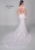 Picture of: Long Sleeve Lace Gown with Beautiful Train and Illusion Back in IIINI, Style: B1248, Detail Picture 8