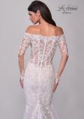 Picture of: Off the Shoulder Lace Long Sleeve Bridal Gown with Illusion Back in IIINI, Style: B1319, Detail Picture 8