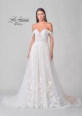 Picture of: Tulle A-Line Gown with Lace Applique Details and Off the Shoulder Top in IIINI, Style: B1273, Detail Picture 9