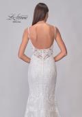Picture of: Lace Wedding Dress with Square Neckline and Low Illusion Lace Back in IIINI, Style: B1295, Detail Picture 9