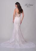 Picture of: Lace Wedding Dress with V Neckline and Sheer Side Detail in IIINI, Style: B1308, Detail Picture 9