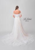 Picture of: Tulle A-Line Gown with Lace Applique Details and Off the Shoulder Top in IIINI, Style: B1273, Detail Picture 10