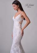 Picture of: Beautiful Lace Wedding Gown with Illusion Lace Back and Beaded Straps in IIINI, Style: B1314, Detail Picture 10