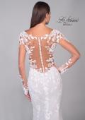 Picture of: Long Sleeve Lace Gown with Beautiful Train and Illusion Back in IIINI, Style: B1248, Detail Picture 11