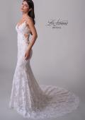 Picture of: Beautiful Lace Wedding Gown with Illusion Lace Back and Beaded Straps in IIINI, Style: B1314, Detail Picture 12